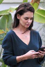 Katie Holmes - On Her Phone in Los Angeles, January 2016