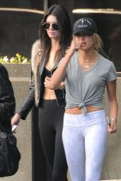 Kendall Jenner and Hailey Baldwin in Spandex - Out in Beverly Hills 1/13/2016