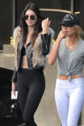 Kendall Jenner and Hailey Baldwin in Spandex - Out in Beverly Hills 1/13/2016