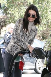 Kendall Jenner in Tight Jeans - Pumping Gas in Los Angeles 1/14/2016 