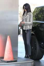 Kendall Jenner in Tight Jeans - Pumping Gas in Los Angeles 1/14/2016 
