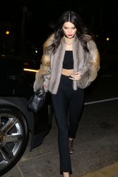 Kendall Jenner Night Out Style - Hollywood 01/23/2016 