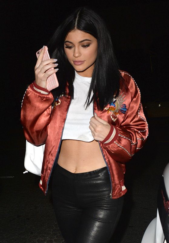 Kylie Jenner Night Out Style - Outside Nice Guy in Los Angeles, January 2016