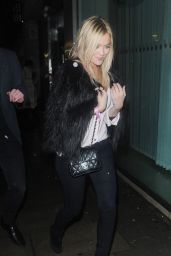 Laura Whitmore Night Out Style - Leaving Tape Nightclub in London 1/30/2016