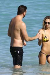 Lauren Stoner in a Bikini on the Beach in Miami 1/16/2016 