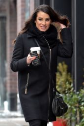 Lea Michele Casual Style - Out in NYC, 1/25/2016