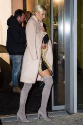 Lena Gercke Style - Leaving Marc Cain After Show Party 1/19/2016