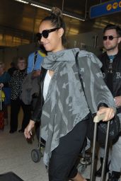 Leona Lewis Returning to Los Angeles - LAX Airport, January 2016