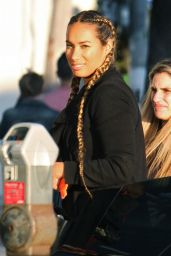 Leona Lewis Street Style  - Shopping at Nasty Gal in West Hollywood 12/29/2015 