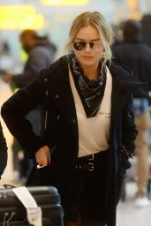 Margot Robbie Airport Style - at Heathrow Airport in London 1/25/2016 