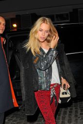 Mary Charteris Night Out Style - Arrives at Chiltern Firehouse in London 1/28/2016