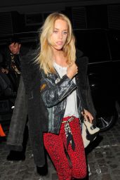 Mary Charteris Night Out Style - Arrives at Chiltern Firehouse in London 1/28/2016