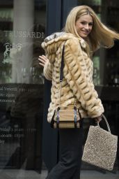 Michelle Hunziker Street Fashion - Out in Milan, Italy 1/14/2016