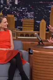 Natalie Portman Appeared on Tonight Show with Jimmy Fallon in New York City 01/27/2016 