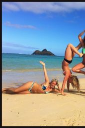 Nina Dobrev Bikini Pics - Having Fun With Friends in Hawaii, January 2016