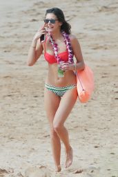 Nina Dobrev in a Bikini at the Beach in Miami 1/29/2016 