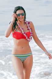 Nina Dobrev in a Bikini at the Beach in Miami 1/29/2016 