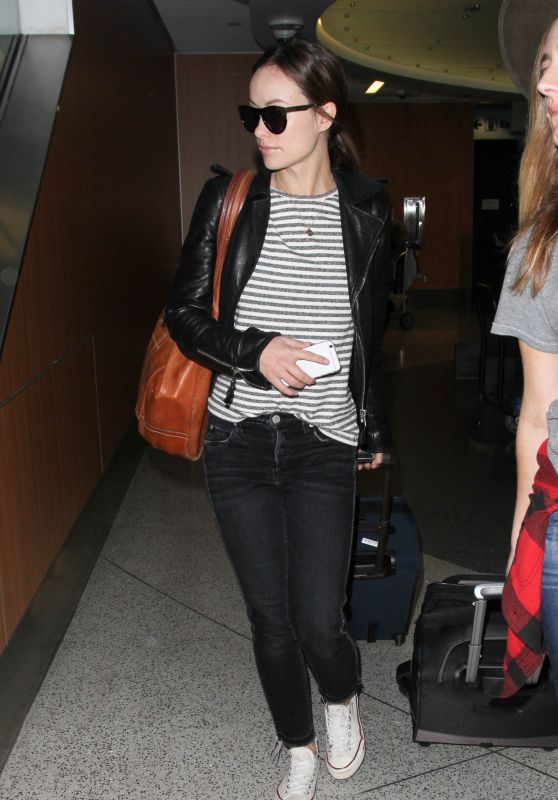 Olivia Wilde Airport Style - LAX in Los Angeles 1/27/2016