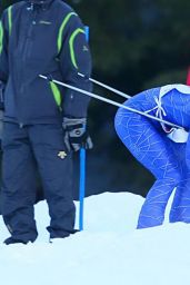 Pippa Middleton - Skiing at Inferno Muerren in the Schiltron in Switzerland, January 2016