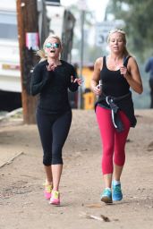 Reese Witherspoon - Jog With a Friend in Brentwood, January 2016