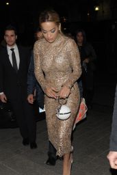 Rita Ora - Arriving at the Ralph & Russo After Party in Paris 1/25/2016