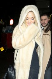 Rita Ora Night Out Style - Leaving Tape Nightclub in London 1/30/2016