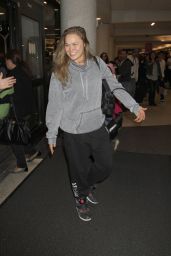 Ronda Rousey at LAX Airport in Los Angeles, January 2016