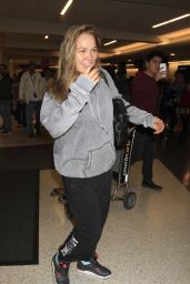 Ronda Rousey at LAX Airport in Los Angeles, January 2016