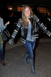 Ronda Rousey - Returns Back to Her Hotel After Rehearsal for Saturday Night Live in New York City, January 2016