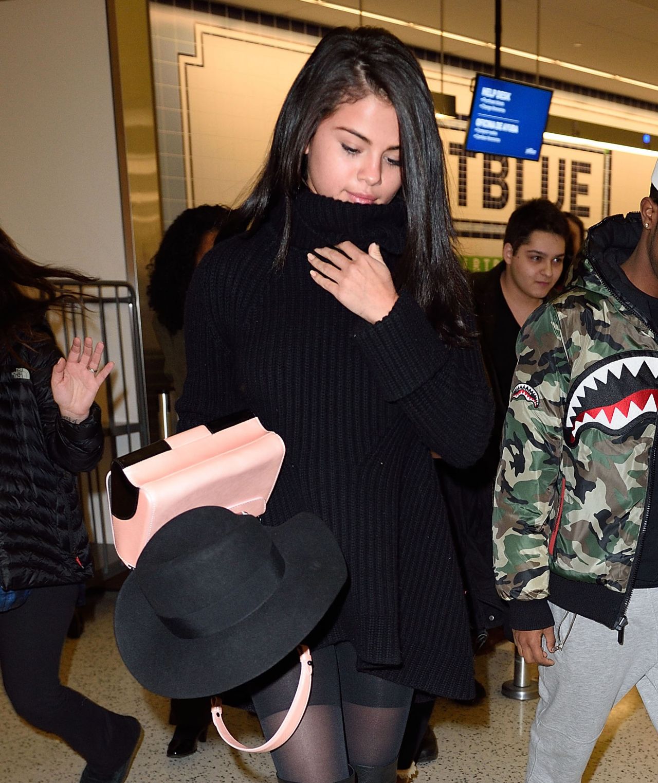Selena Gomez - Arrives at JFK Airport in New York City, January 20 ...