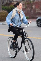 Shailene Woodley - Riding a Bicycle in Venice, CA 01/14/2016 