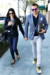 Sonia Amoruso With Husband Alessandro Del Piero in Los Angeles, January 2016