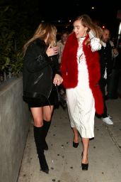 Suki and Immy Waterhouse at BOA Steakhouse in West Hollywood, January 2016
