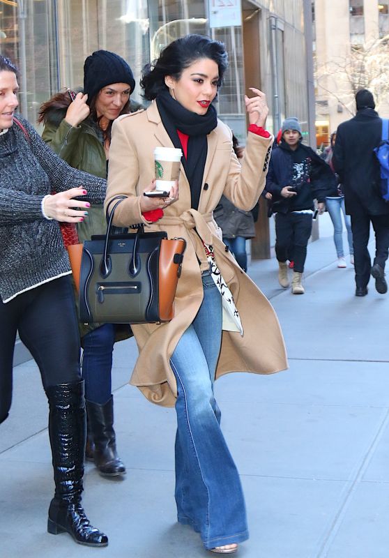 Vanessa Hudgens Street Style - Out in NYC 1/19/2016 