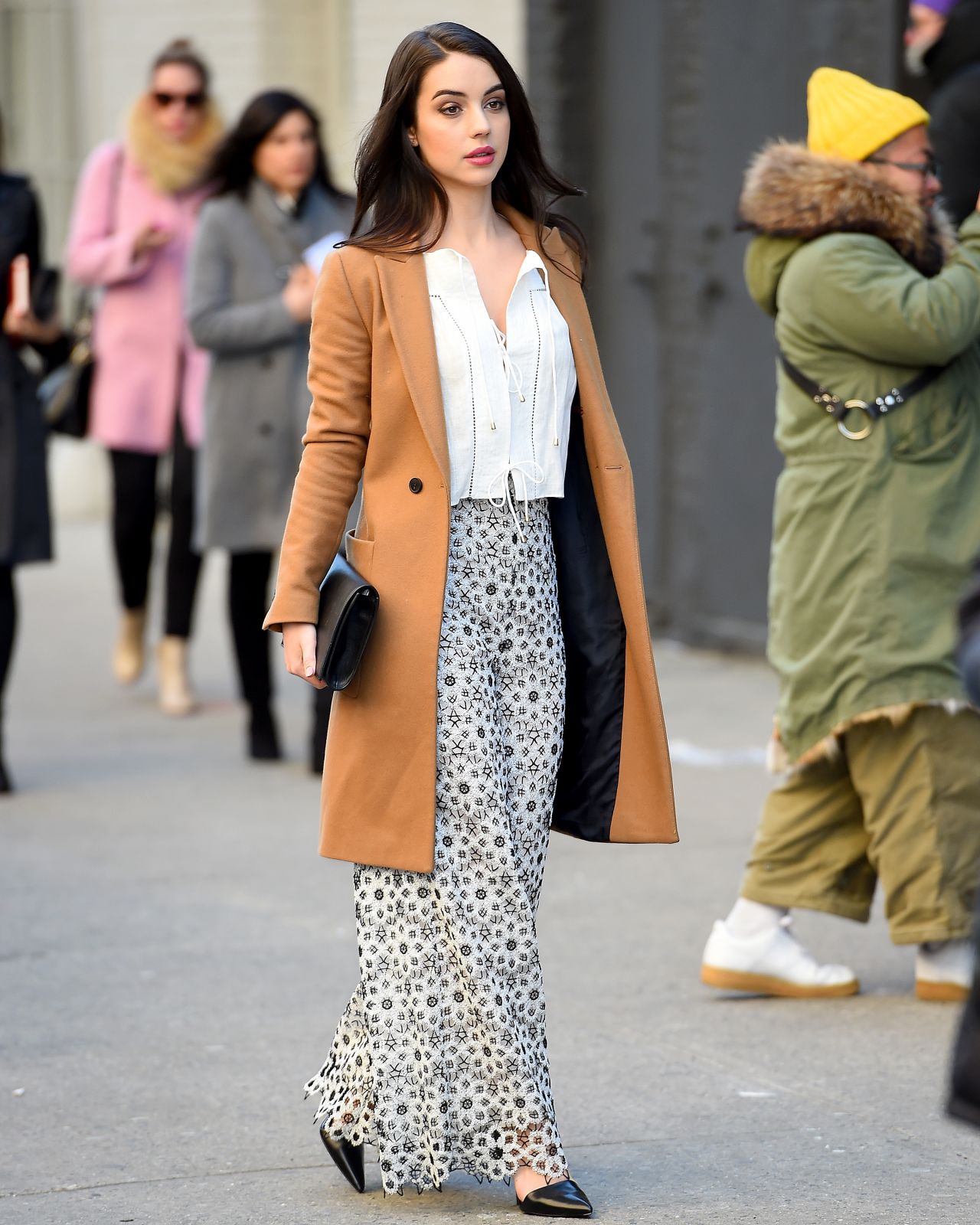 Adelaide Kane Casual Style - Out in New York City 2/12/2016