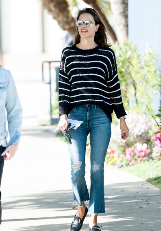 Alessandra Ambrosio in Jeans - Out in Los Angeles, CA 2/26/2016