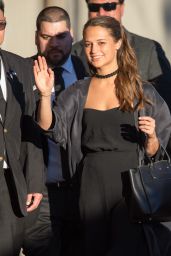 Alicia Vikander Arriving to Appear on Jimmy Kimmel Live in Los Angeles 2/9/2016