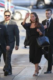 Alicia Vikander Arriving to Appear on Jimmy Kimmel Live in Los Angeles 2/9/2016