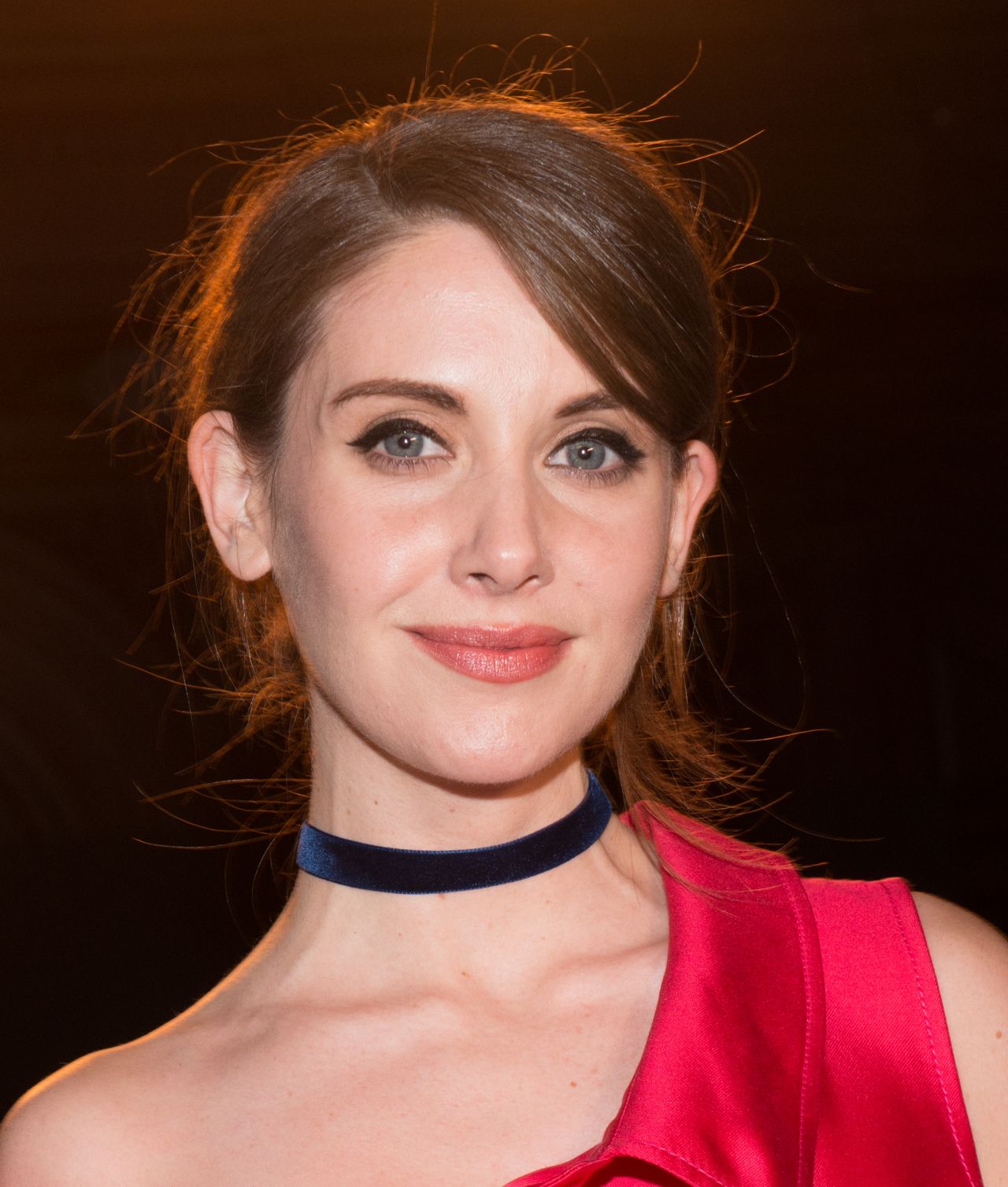 Alison Brie Hot in Little Red Dress - Monse Fall 2016 Fashion Show