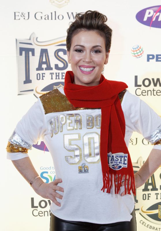 Alyssa Milano - Taste Of The NFL 25th Anniversary Party With A Purpose In San Francisco 2/6/2016 