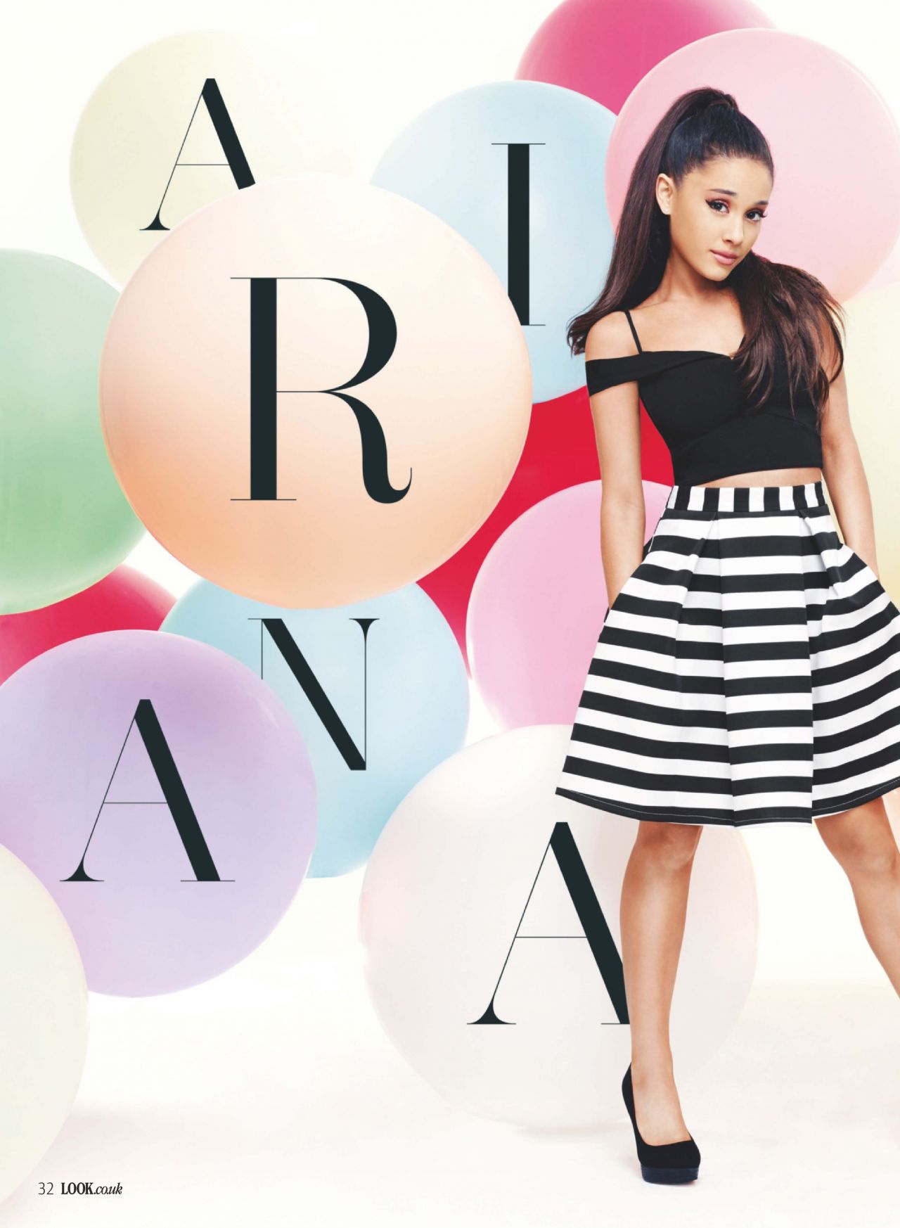 Ariana Grande Look Magazine UK February 2016 Issue • CelebMafia