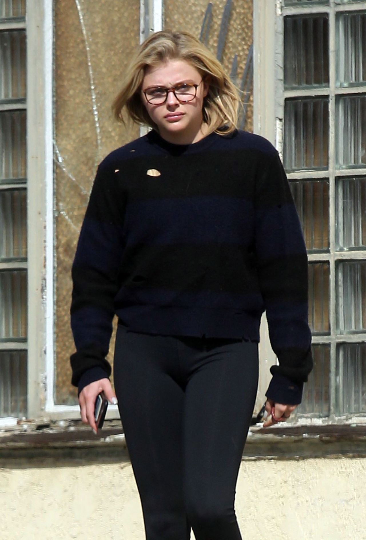 Chloe Grace Moretz's sports glasses as she steps out for a