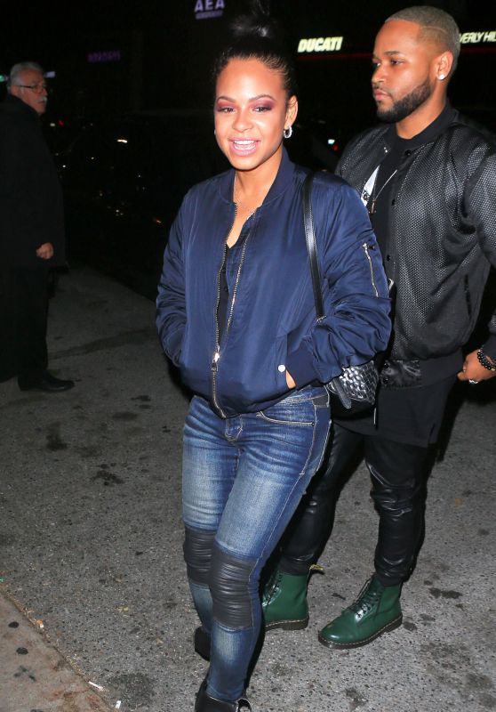 Christina Milian Night Out - at The Nice Guy in West Hollywood, January 2016