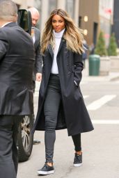 Ciara is Stylish - Out in NYC 2/11/2016 
