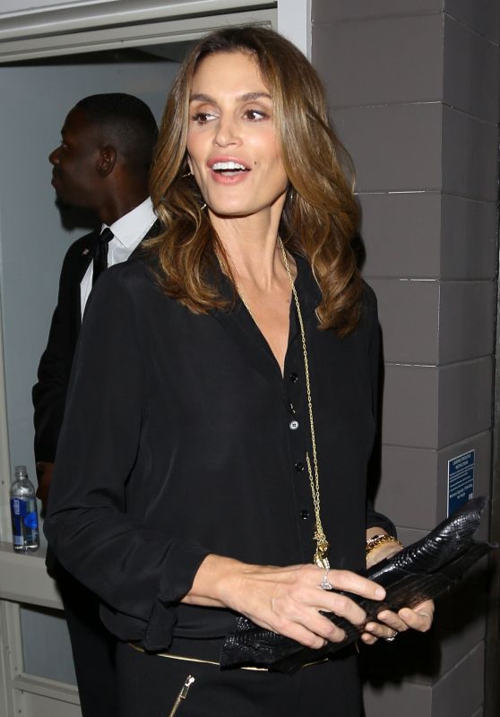 Cindy Crawford Night Out Style - at the Nine Zero One Salon Opening in Los Angeles, February 2016