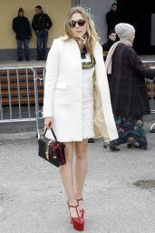 Elizabeth Olsen - Arrives at the Gucci Show for Milan Fashion Week 2/24/2016