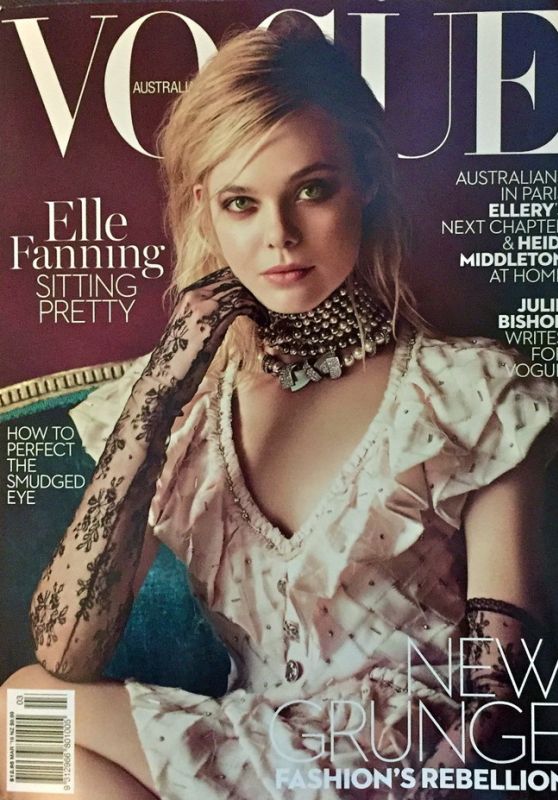 Elle Fanning - Vogue Magazine Australia March 2016 Cover