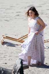 Emilia Clarke - Preparing for a Photo Shoot in Malibu 2/4/2016