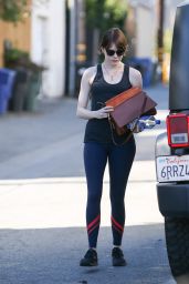 Emma Stone in Spandex - Out in West Hollywood 2/8/2016