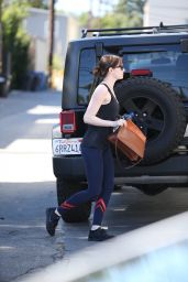Emma Stone in Spandex - Out in West Hollywood 2/8/2016